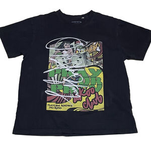 Men's AKOO Black Green Graphic Short Sleeve Tee M
